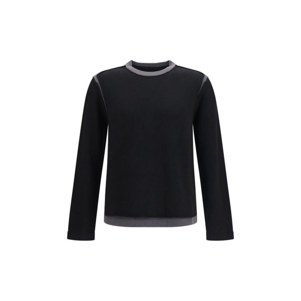 MM6 Black Wool Oves Aries Men's Sweatshirt
